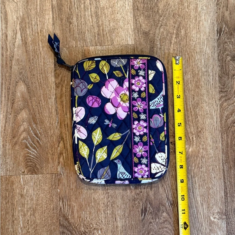 Vera Bradley Night Owl Quilted Tablet Case Organizer Zip iPad Mini Kindle Cover